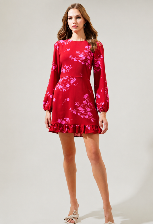 Cherry Blossom Mini Dress